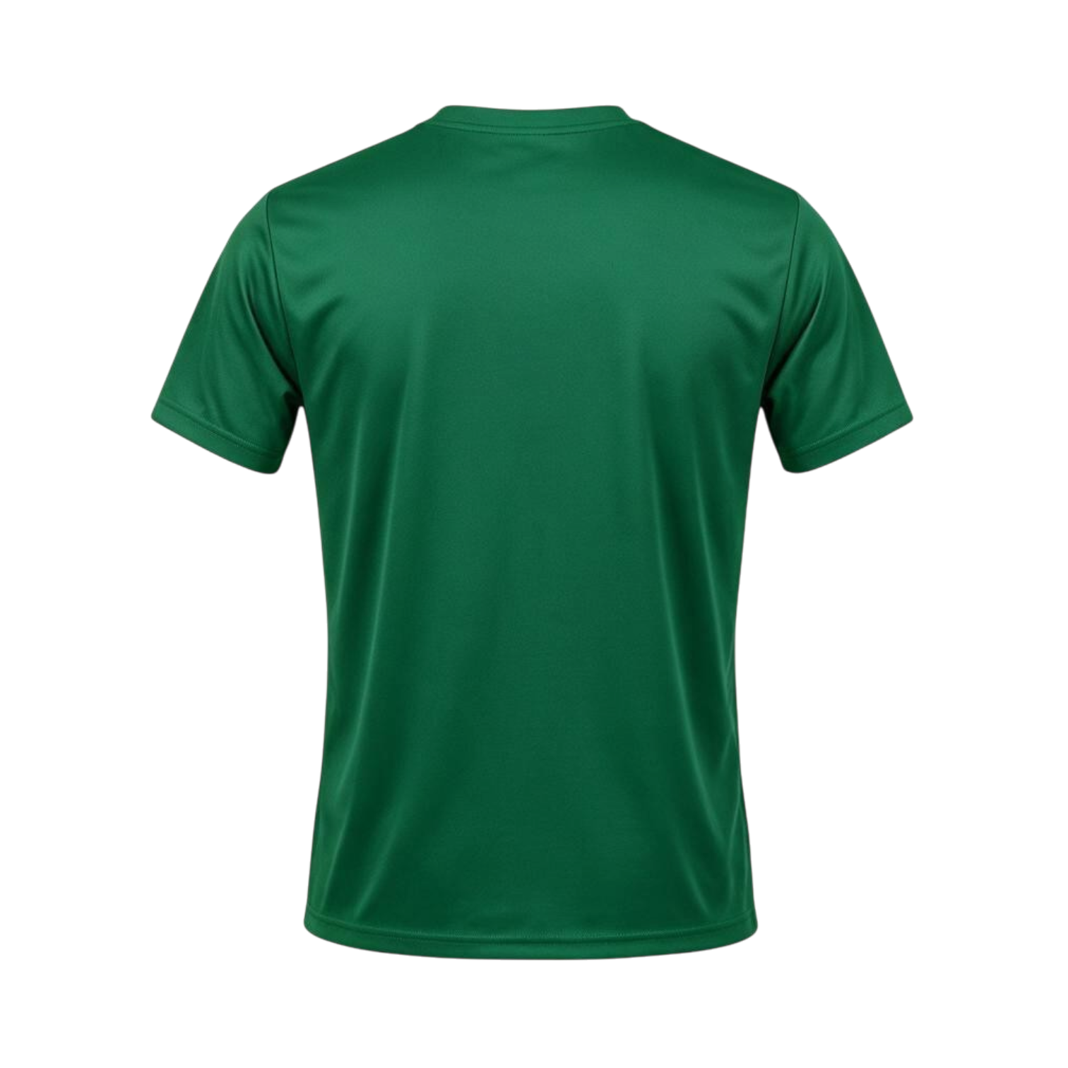 Green_Crew_neck_polyester_T-Shirt_Back.png