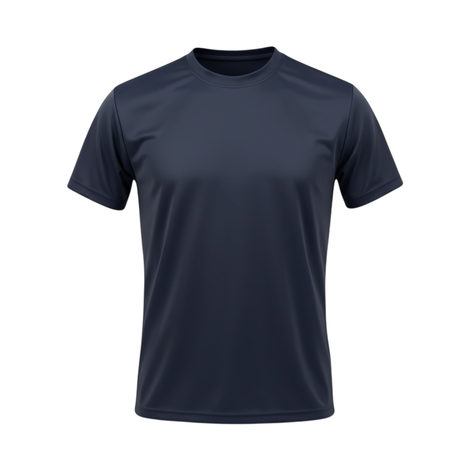 Navy_Crew_neck_polyester_T-Shirt_Front.png