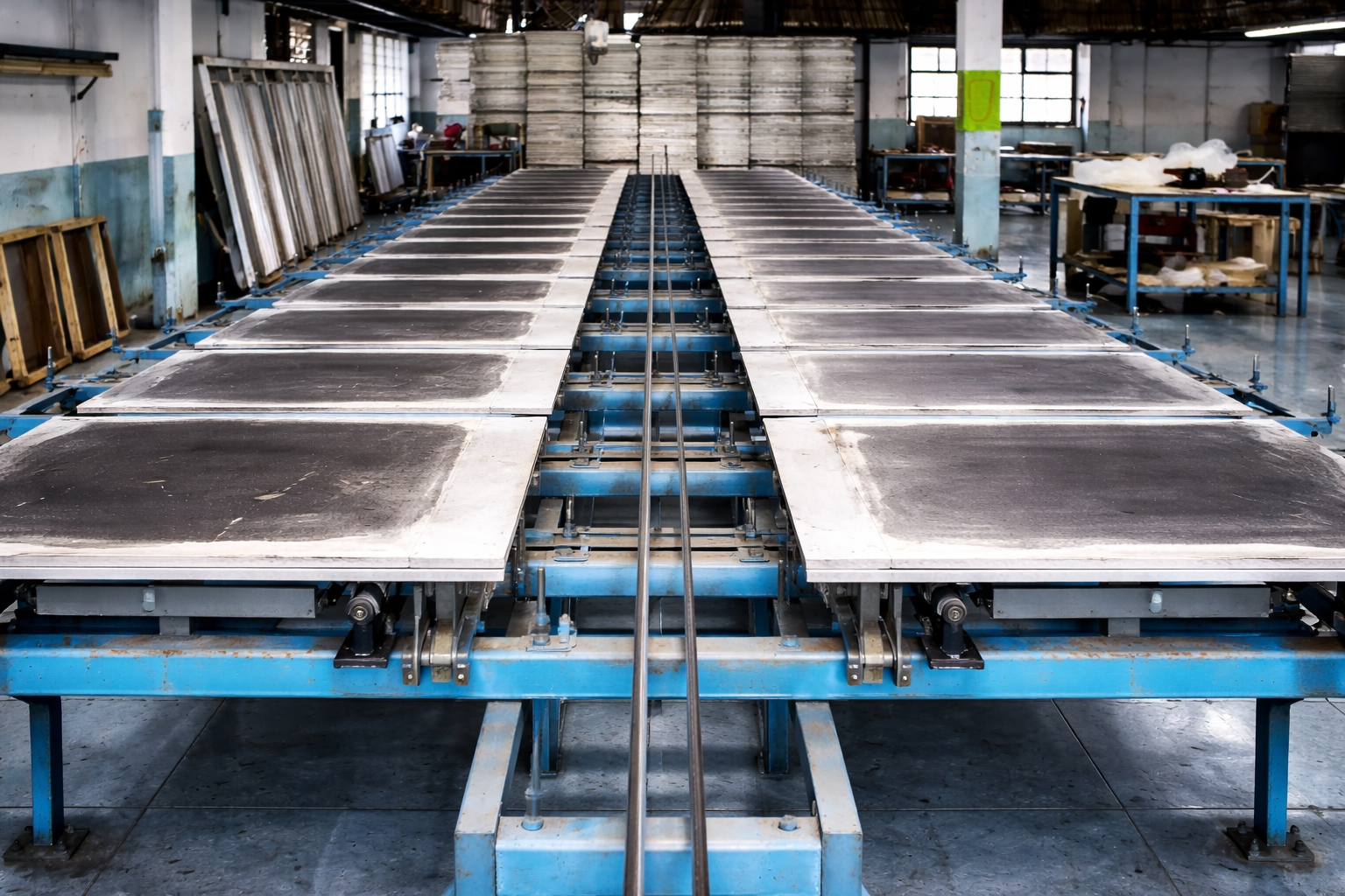 In-house rubber print and screen printing machinery designed for consistent, large-scale apparel production.