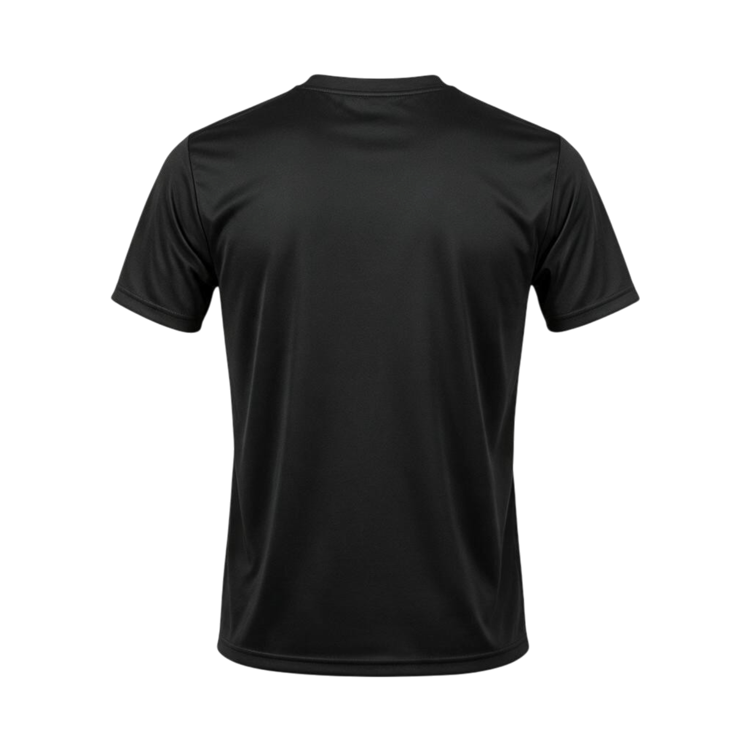 Black_Crew_neck_polyester_T-Shirt_Back.png