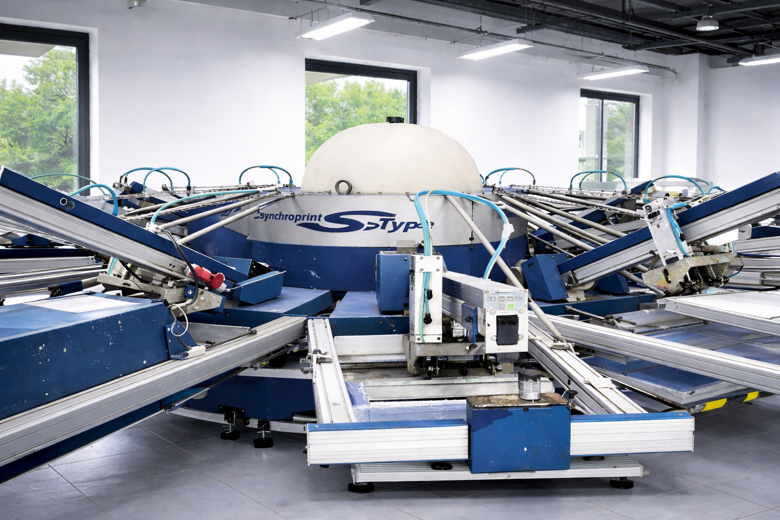 In-house screen printing and rubber printing process producing consistent, high-quality garment prints.