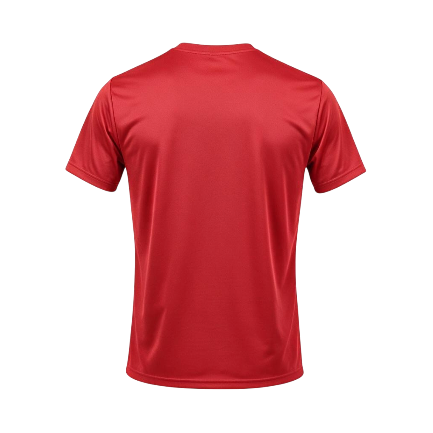Red_Crew_neck_polyester_T-Shirt_Back.png