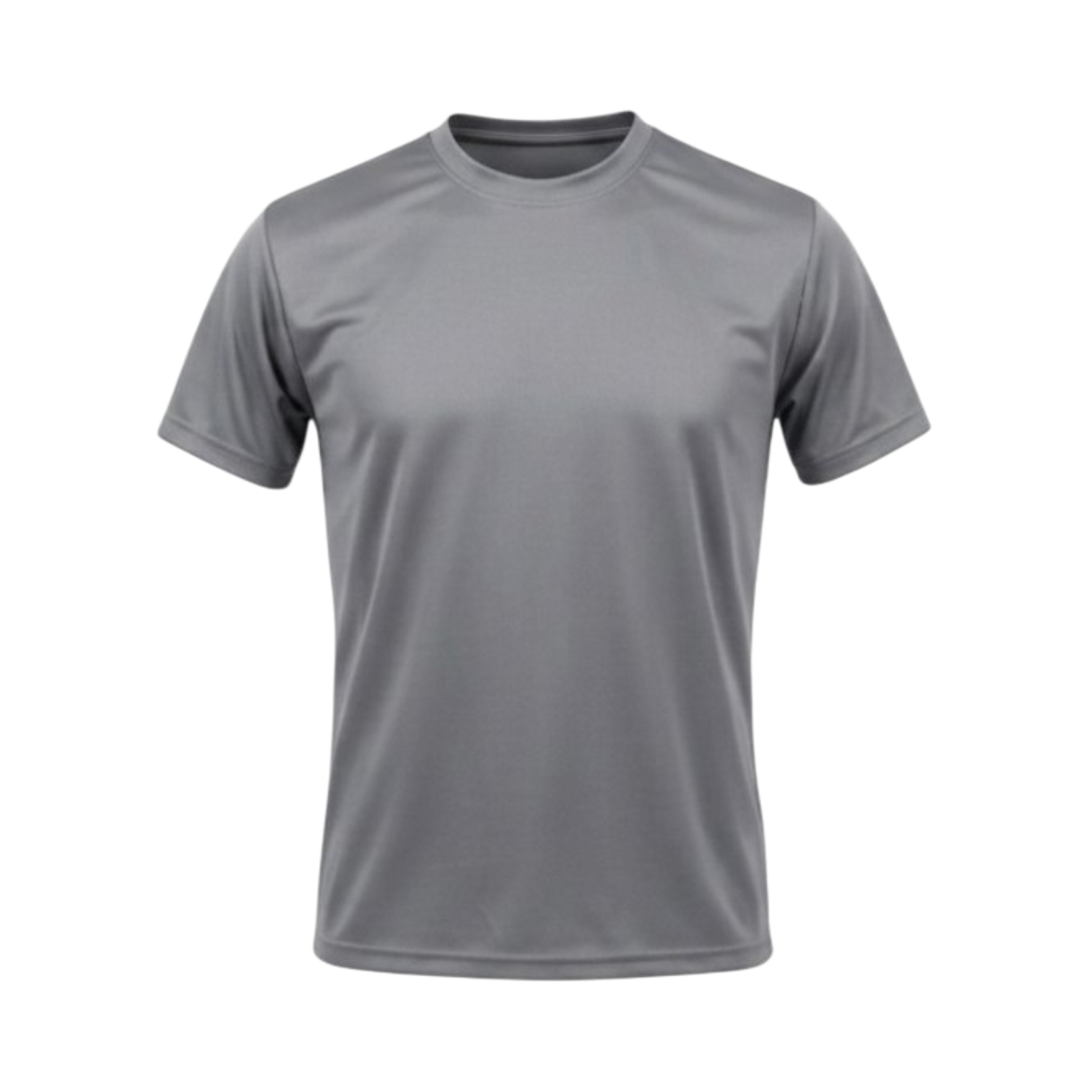 Gray_Crew_neck_polyester_T-Shirt_Front.png