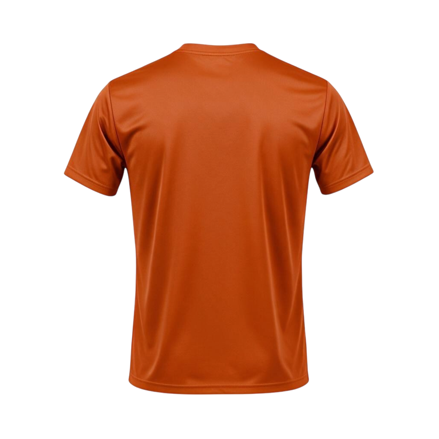 Orange_Crew_neck_polyester_T-Shirt_Back.png