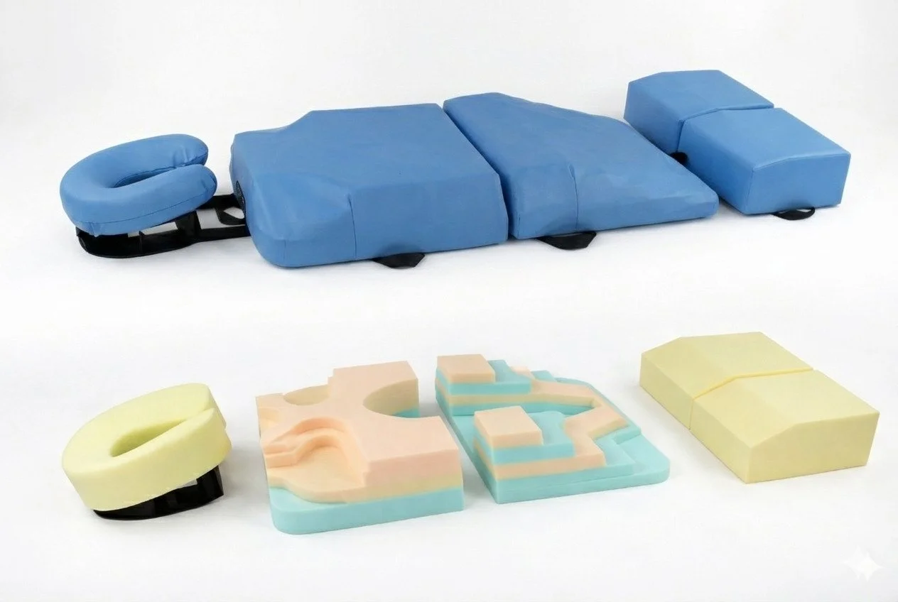 Die Behandlung erfolgt auf der BodyCushion-Auflage, die eine druckfreie Bauchlage ermöglicht und Rücken, Becken und Schultern optimal entlastet.