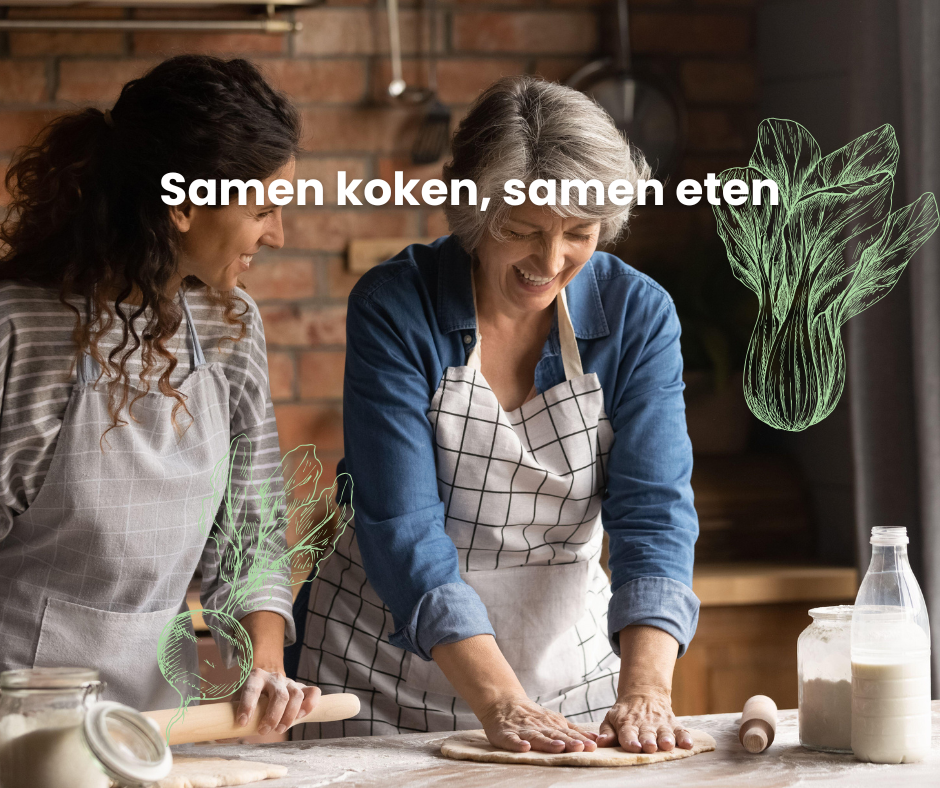 Samen koken, ouderen activiteit