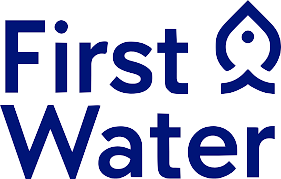 Logo with text 'First Water' and a water droplet icon