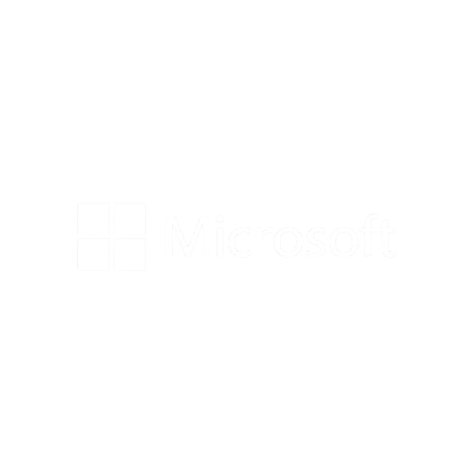 Microsoft logo with a black circular background and white text.
