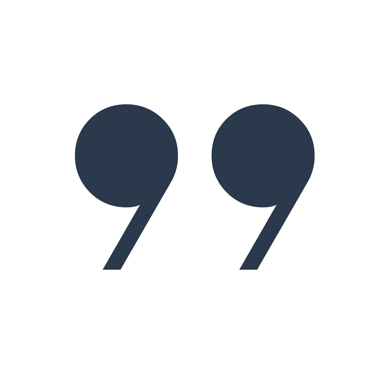 Black background with large dark gray quotation marks.