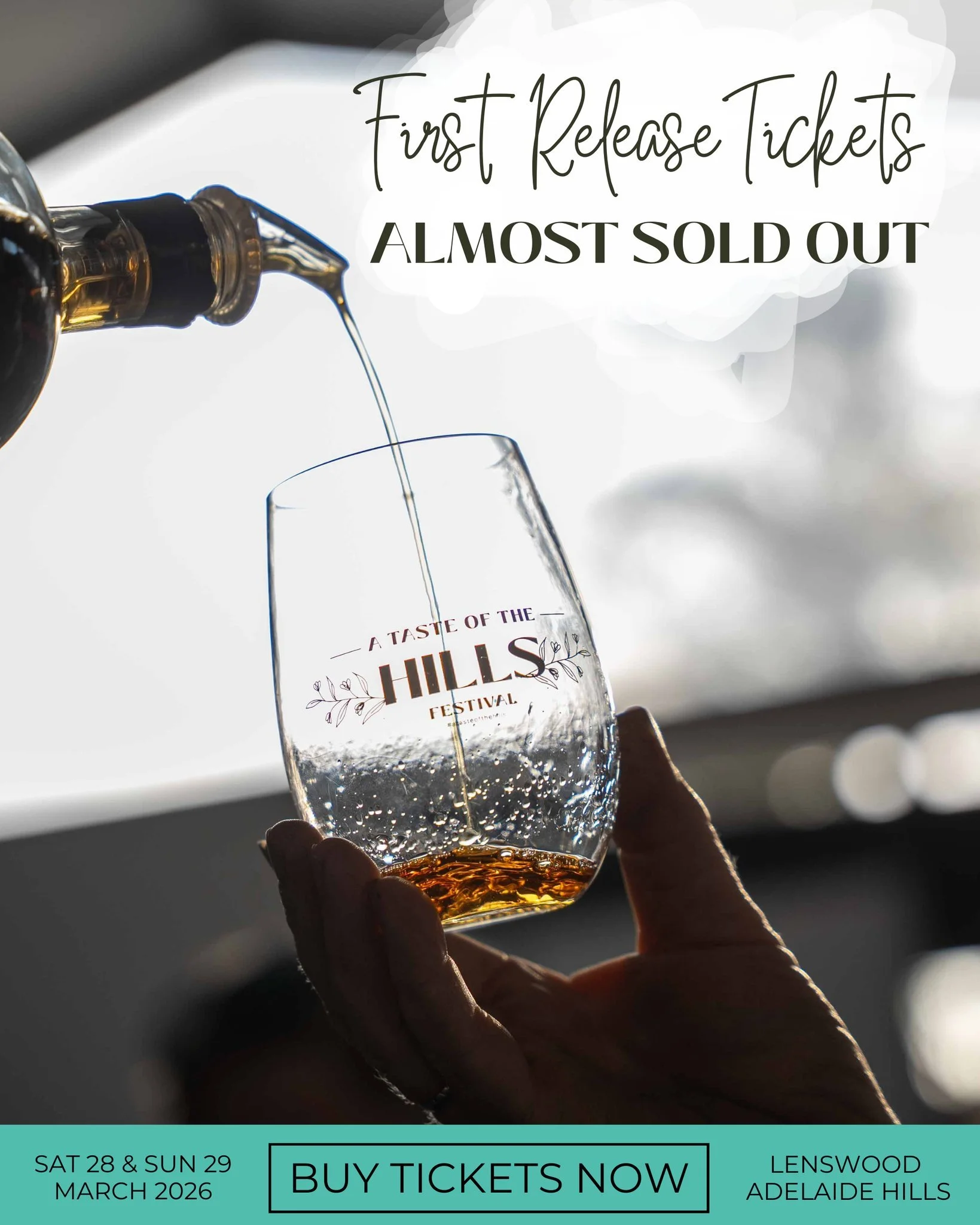 🚨 FINAL CALL FOR $29 TICKETS 🚨

Our First Release tickets are almost SOLD OUT &mdash; and once they&rsquo;re gone, they&rsquo;re gone.

If you&rsquo;ve been meaning to lock in A Taste Of The Hills Festival at the $29 price point, this is your momen