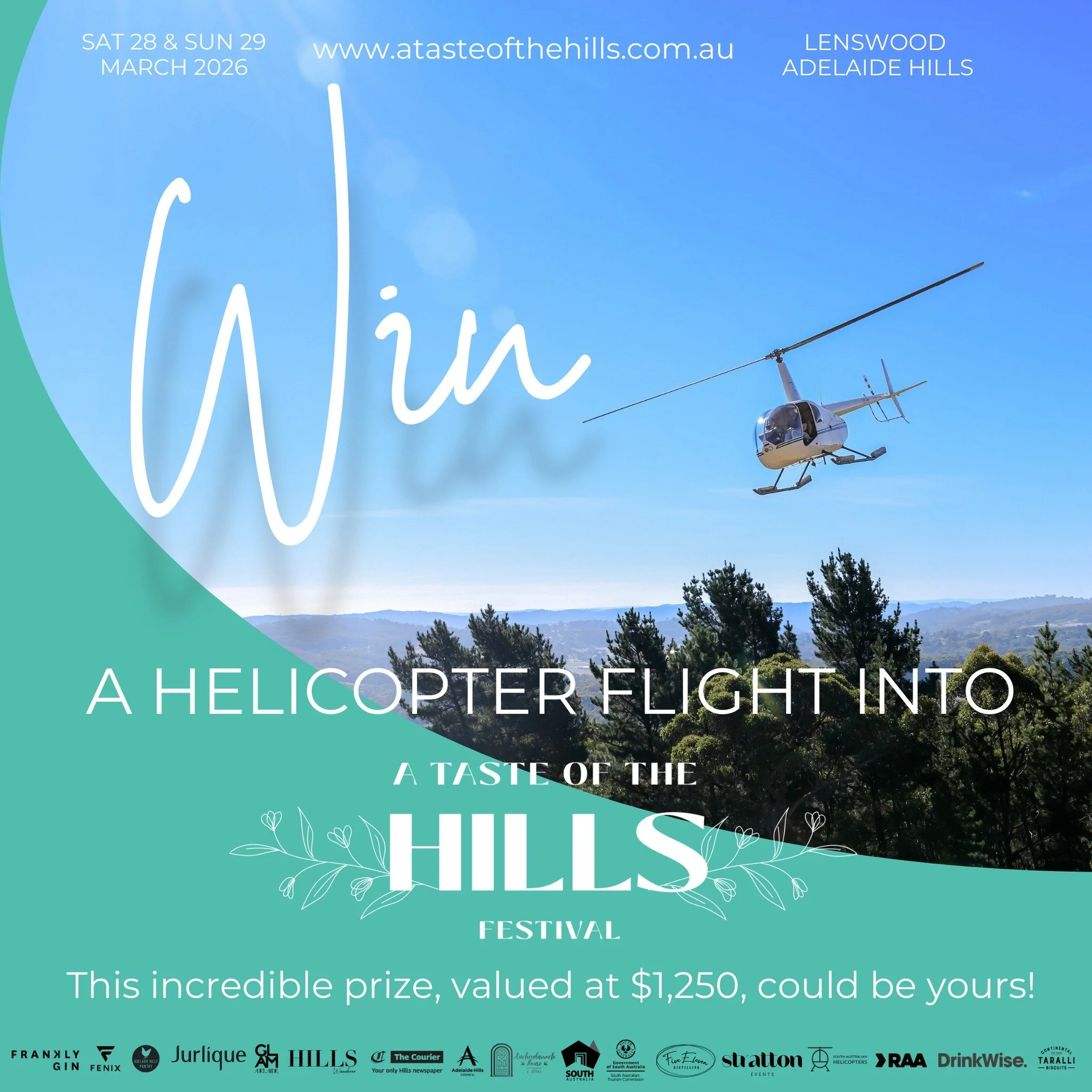 🚁✨ Arriving by car is fine&hellip; but arriving by helicopter?

Yes, we&rsquo;re doing it again.
And yes &mdash; it could be you.

One lucky ticket holder will be flying into A Taste Of The Hills Festival 2026 in serious style thanks to our friends 