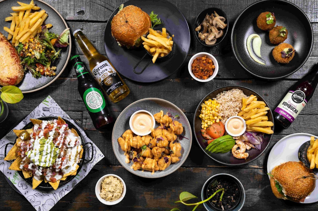 Various plates of Nagev food