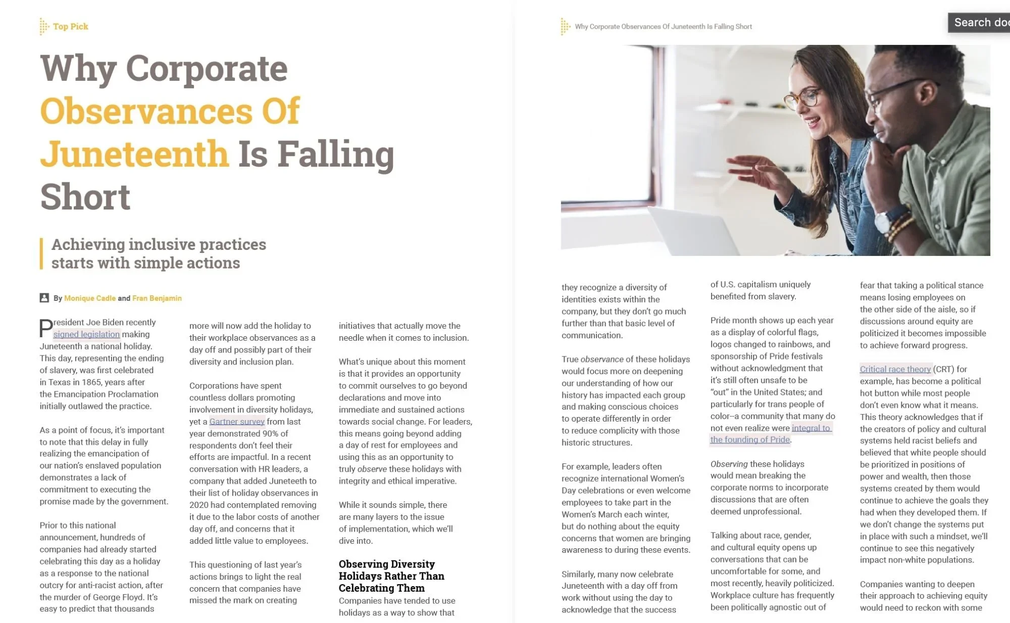 Why Corporate Observances of Juneteenth Will Fall Short