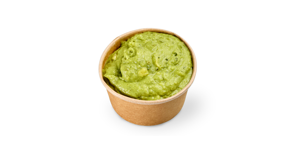 Eine Schale mit grüner Guacamole