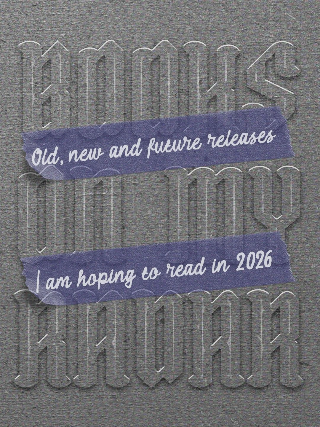 So... I made myself a little bookish wishlist for 2026 😌 (sponsors are welcomed). Some of these books are old news, some released recently and some are future releases I would love to get (or I am getting in my subscriptions.)
For a whole series I w