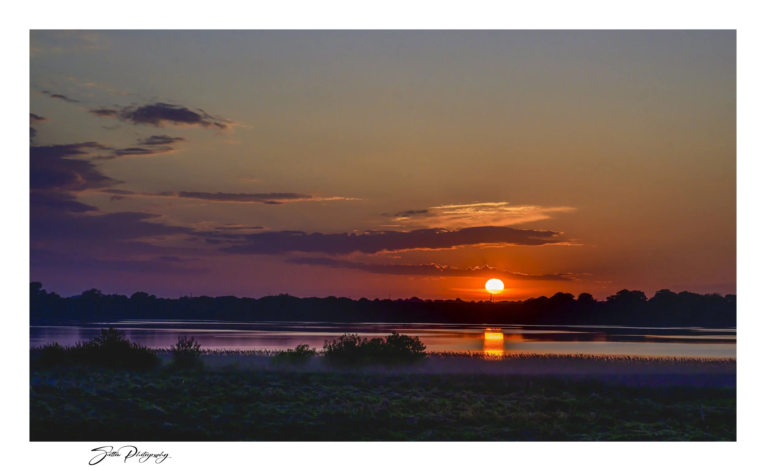 Sunrise over Hornsea Mere