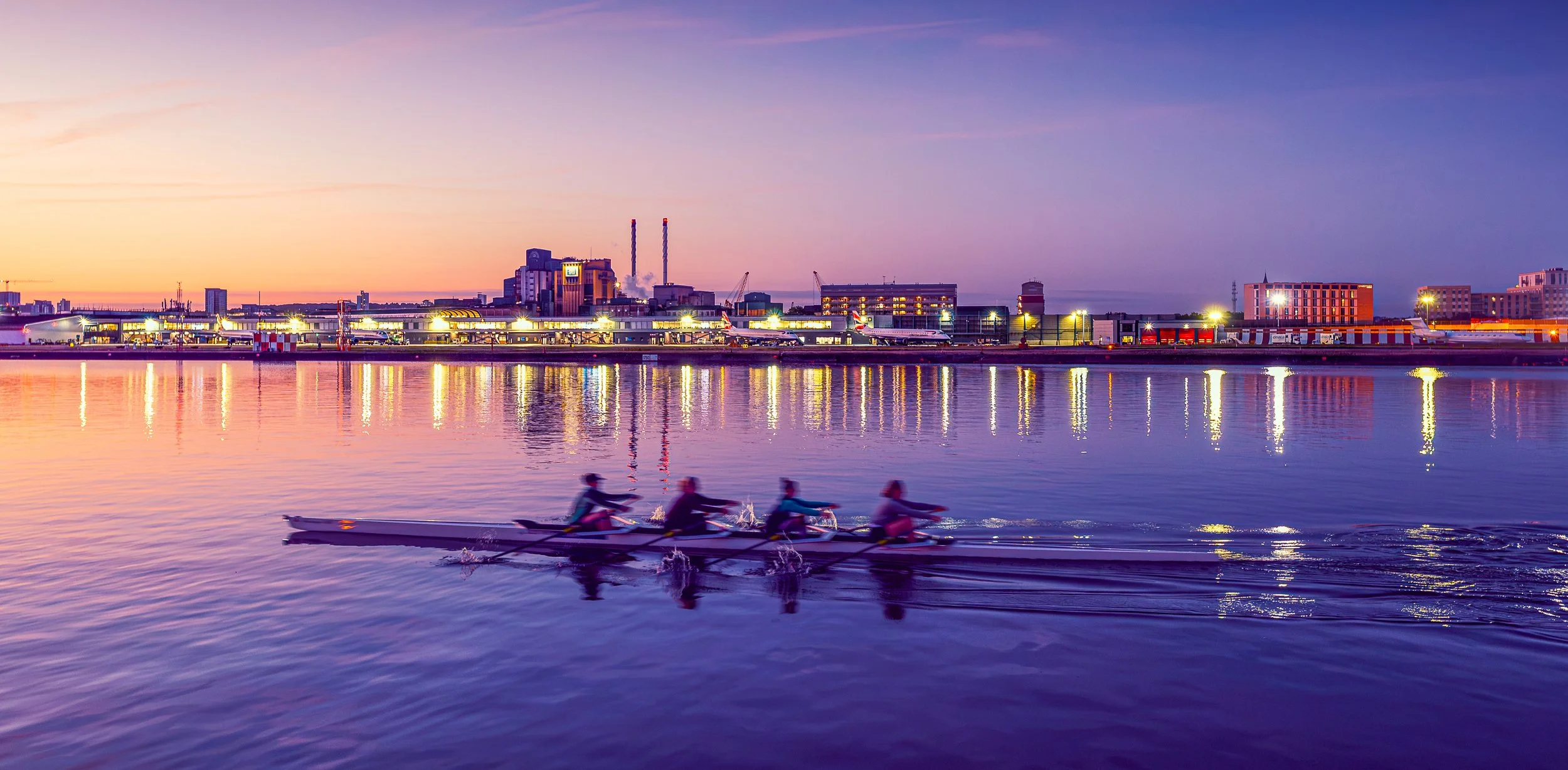 Rowing Team at Royal Albert Dock