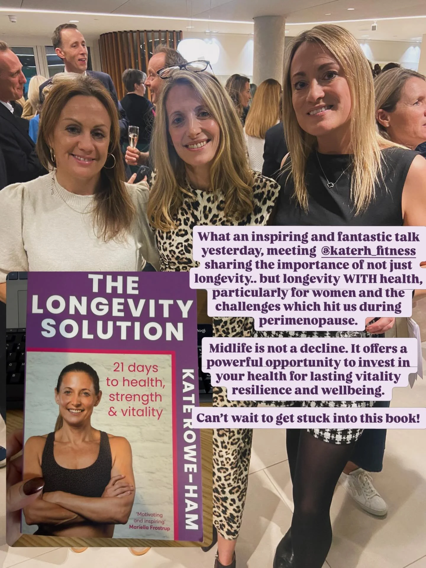 What a privilege to attend a talk hosted by @katerh_fitness  yesterday at @jmfinnwealth with @sarah_sanford_pt! Sharing such important and necessary information for particularly women, around health and longevity, and how to work with your body to su