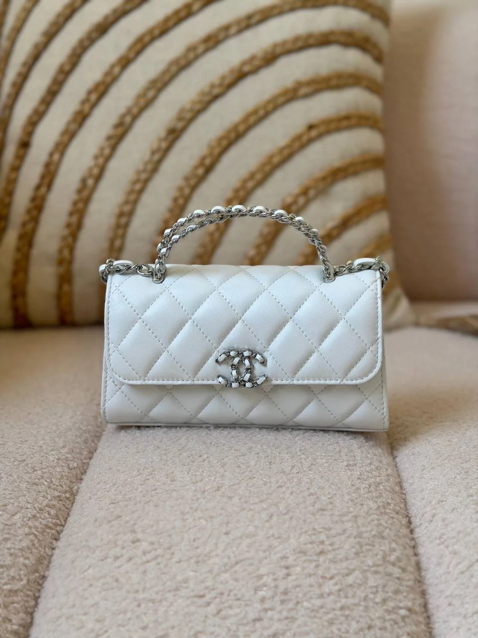 Chanel Top Handle With Chain