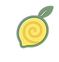 Gelbes Schneckenstück mit grüner Spitze