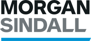 Display of the Morgan Sindall logo in black and gray text on a white background.