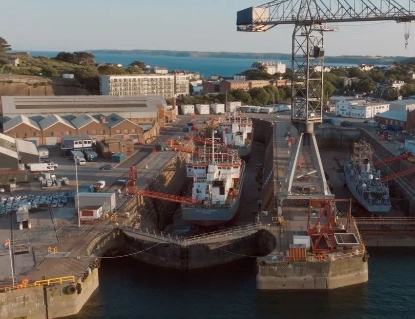 Balaena Falmouth recently completed a successful double docking project for Tarmac, with City of Cardiff and City of Chichester in dock at the same time for bow thruster and dump valve repairs.

Alongside the planned works, the team also tackled a nu
