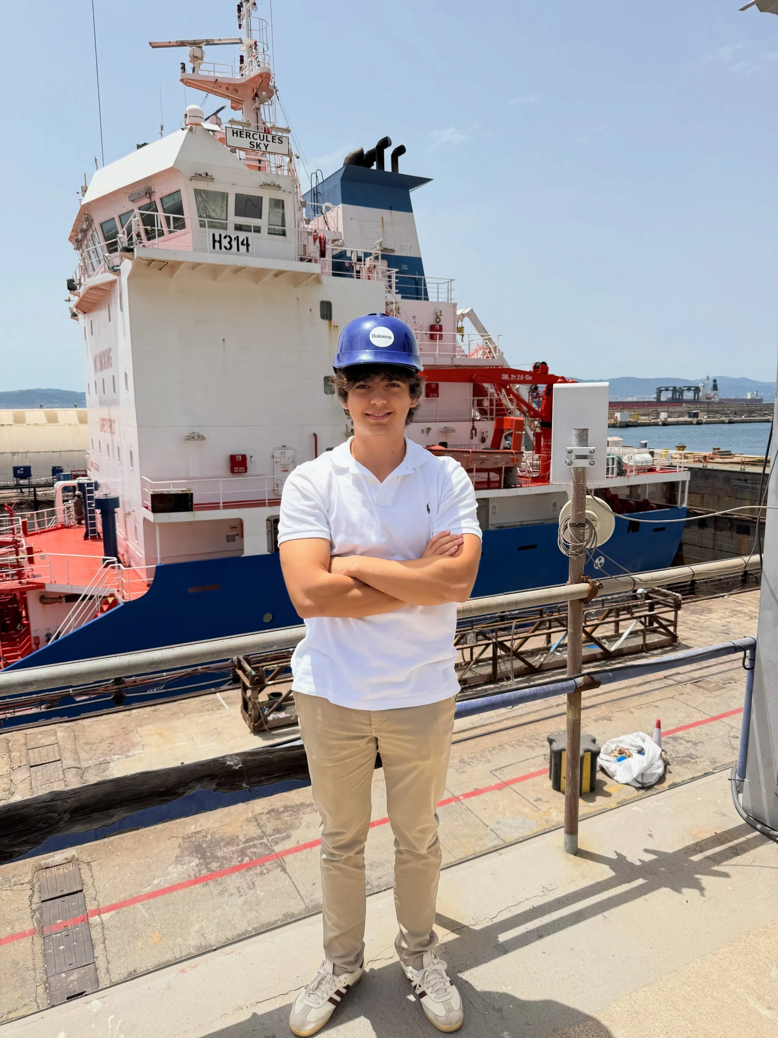 Naval Architecture student Hugo Garcia Gomez is spending the summer at Balaena Gibraltar, gaining hands-on experience in the maritime industry.

Working alongside our technical team, Hugo is helping modernise technical documentation, convert legacy d