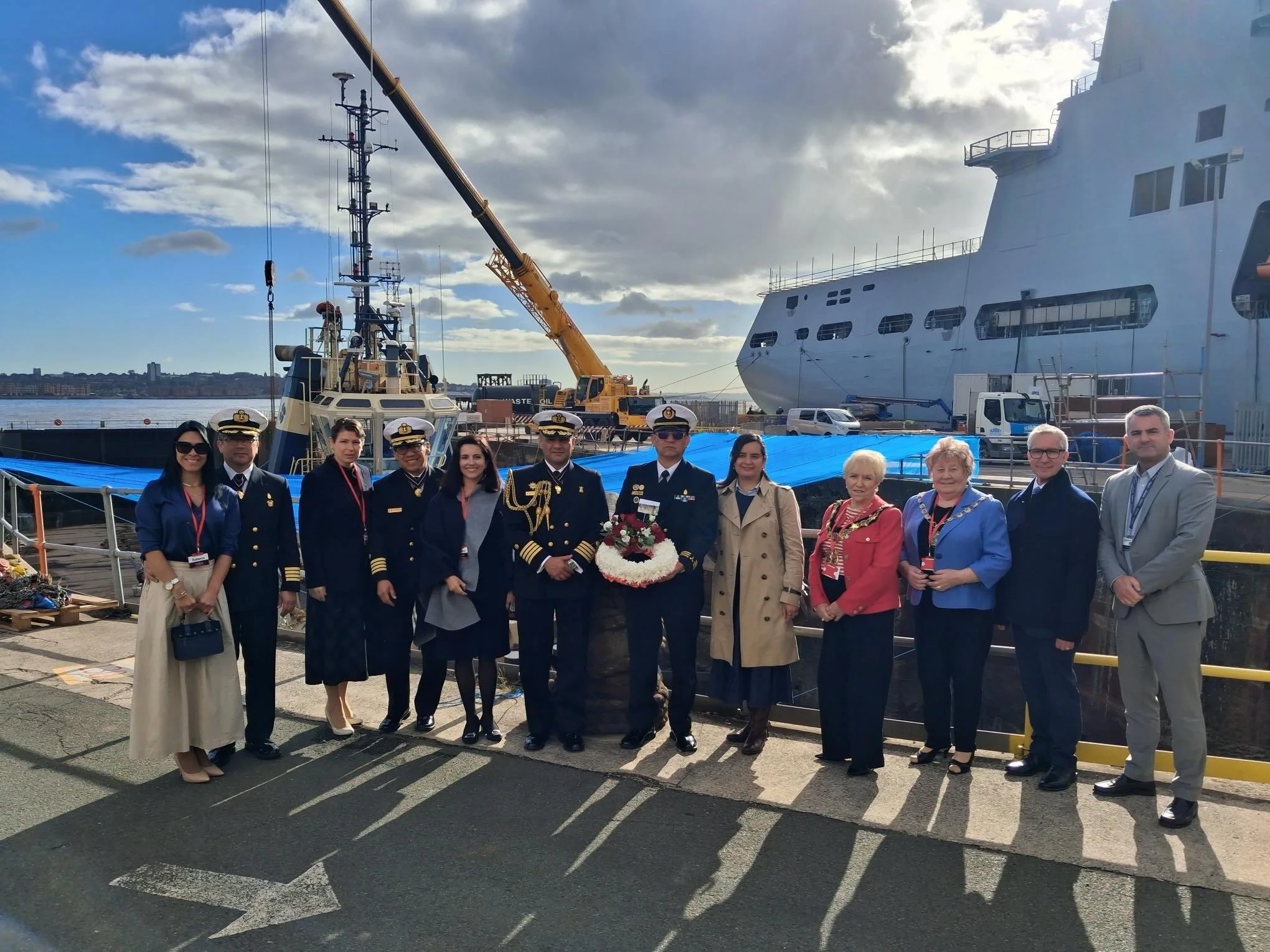 We welcomed representatives of the Peruvian Navy to Birkenhead, marking a remarkable maritime connection dating back to the construction of the ironclad warship BAP Hu&aacute;scar.
 
Built here by Laird Brothers and launched in 1865, Hu&aacute;scar w