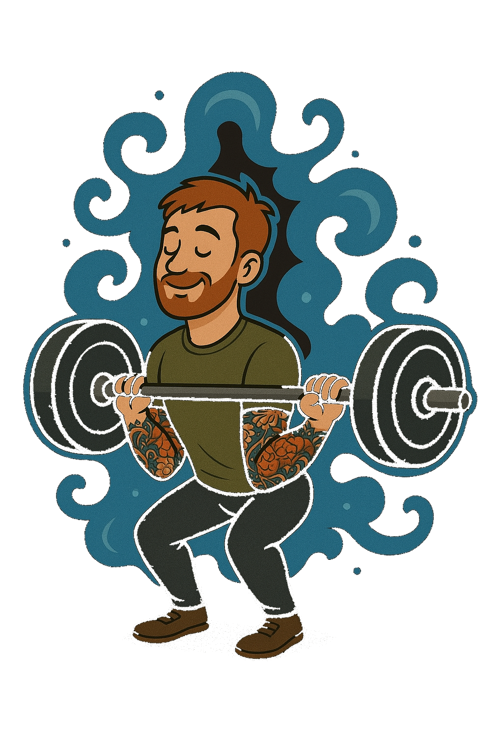 homme pratiquant la musculation