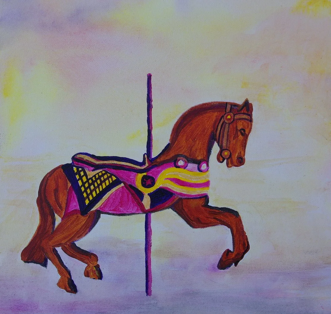 Carousel Horses Colouring Book Project