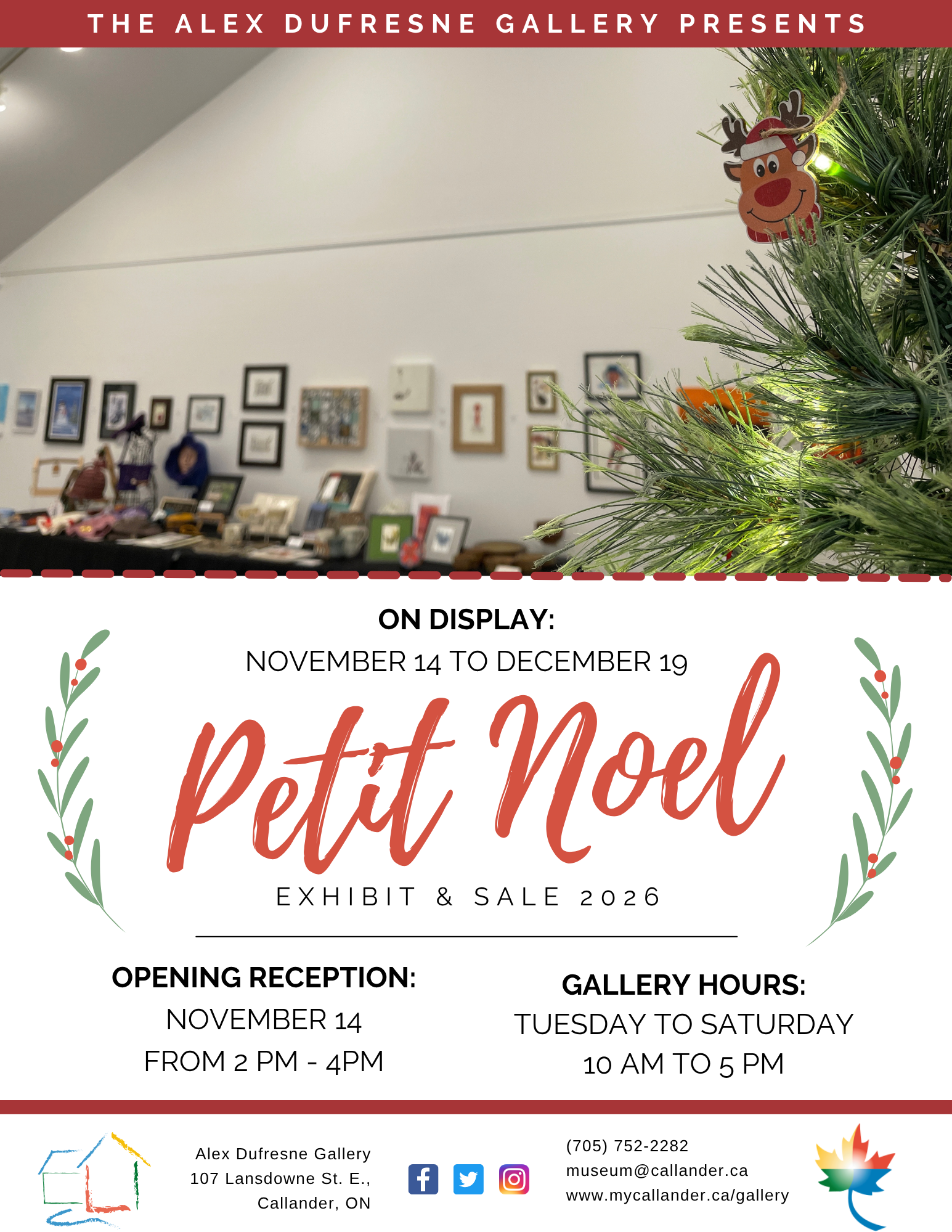 Art drop off for Petit Noel