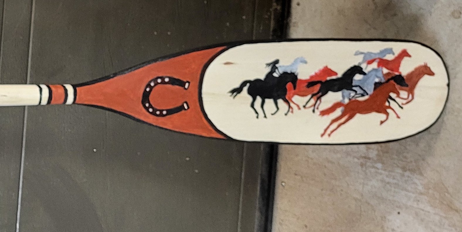 paddle showing horses