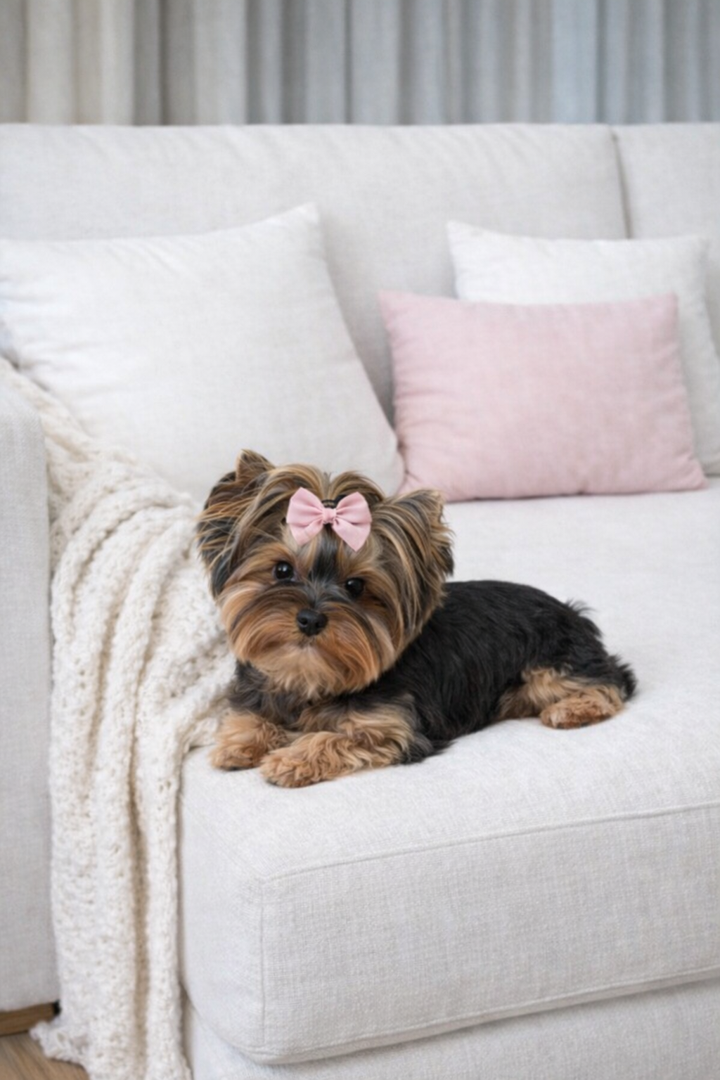 Modern wooden house with large glass window in a mountainous landscape during daytime.