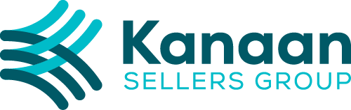 Kanan Sellers Group logo with stylized blue lines and teal text.