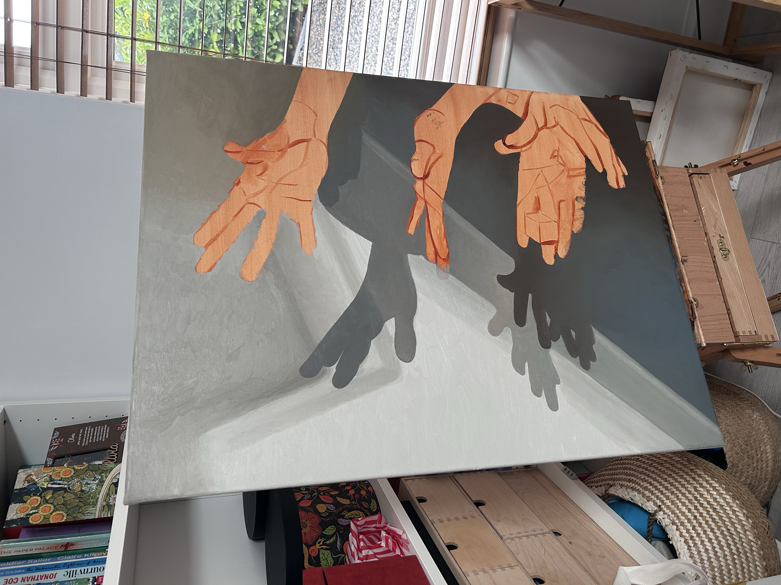 Another huge mistake - doing the background first....