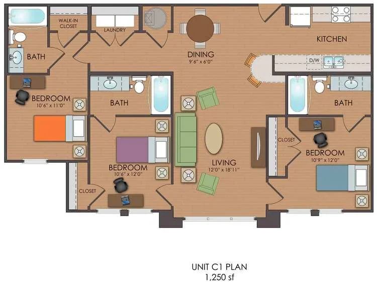 Starting at $1035
All pricing is per bed-space