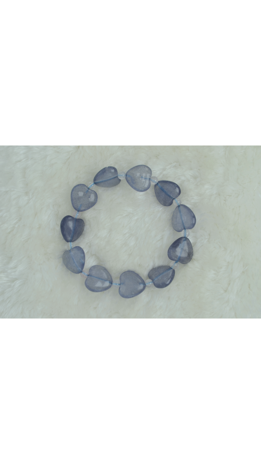 South African Amethyst Heart Bracelet