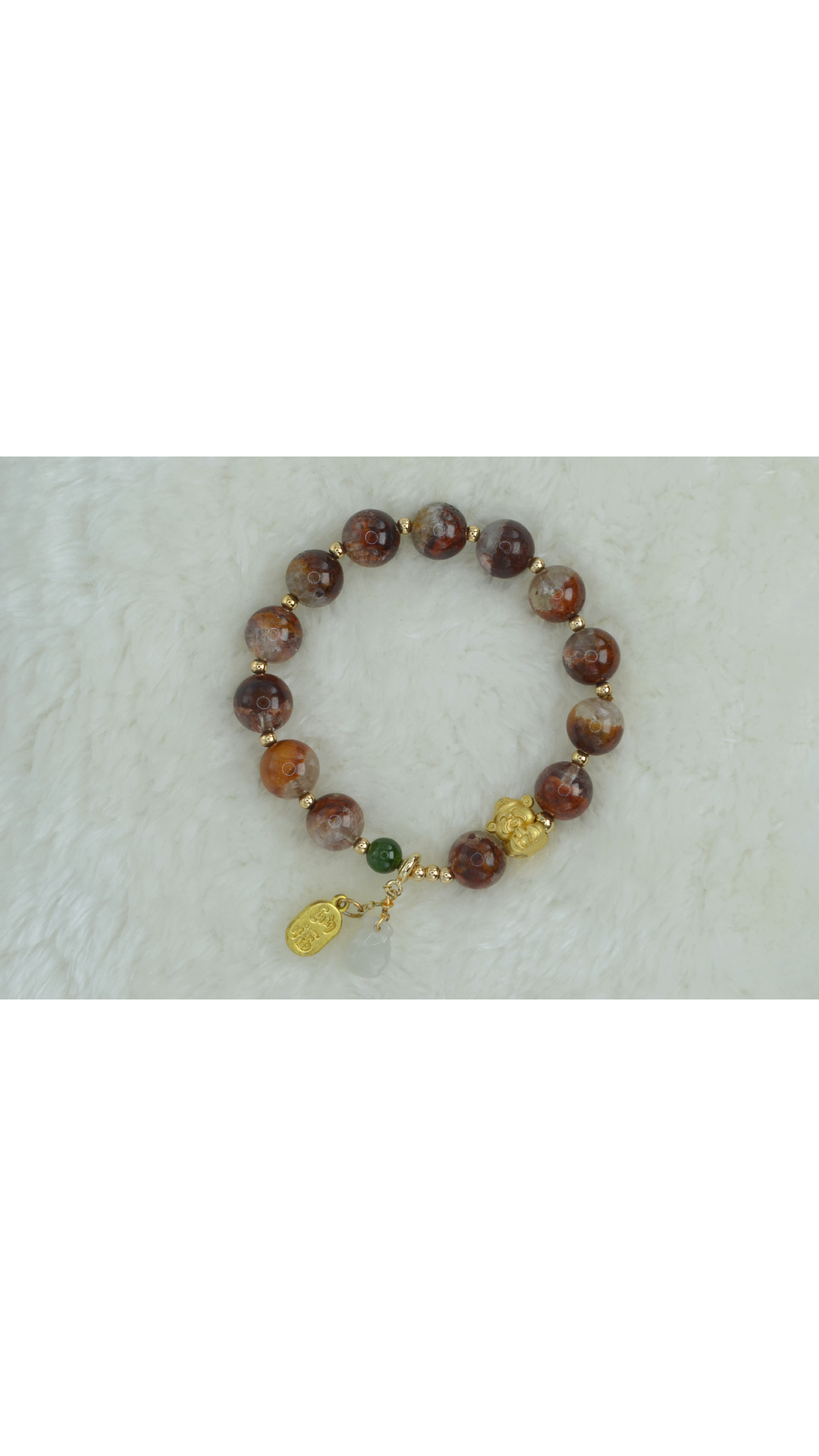 Red Phantom Quartz Prosperity Bracelet
