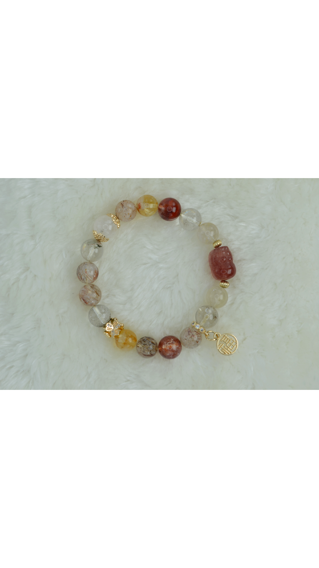 Strawberry Quartz Pixiu