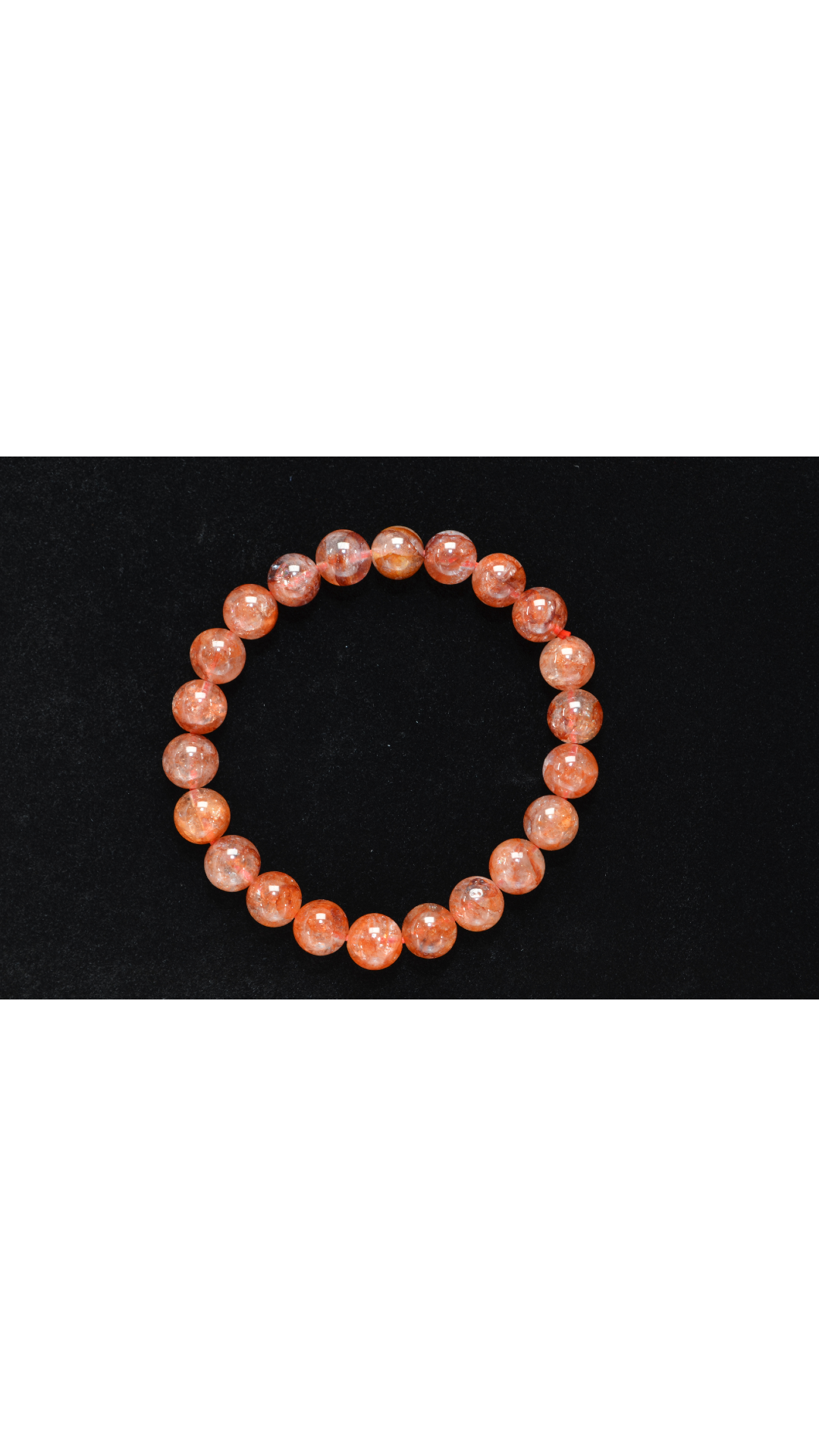 Red Glue Flower Bracelet