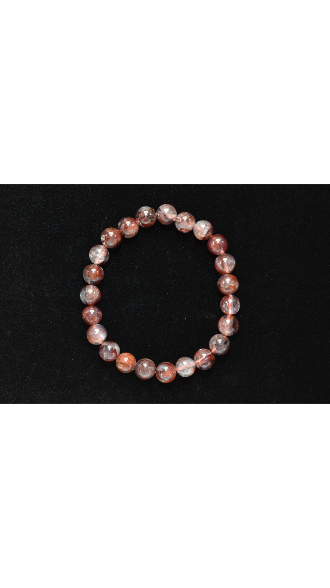 Red Glue Flower Bracelet