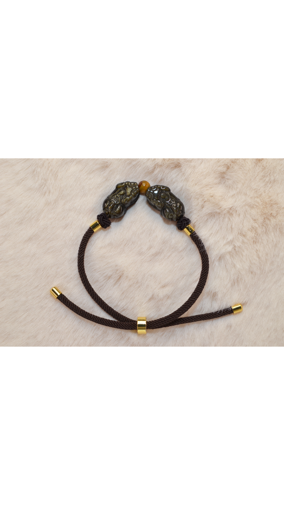 Golden Pixiu Rope Bracelet