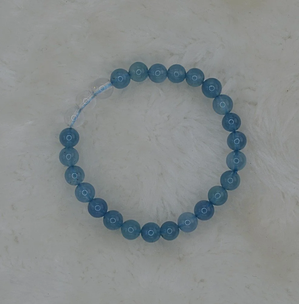 139 RM140 Aquamarine Bracelet (Child) - 3 clear crystal (1A).jpg