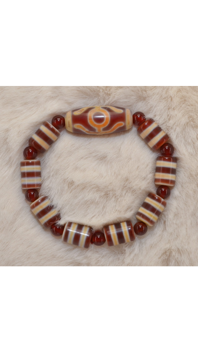 Mystic Tibetan Dzi Bead Bracelet
