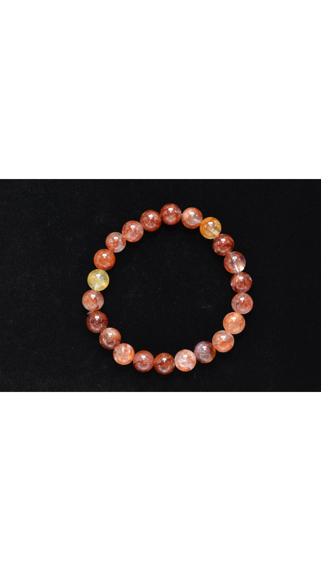 Red Glue Flower Bracelet