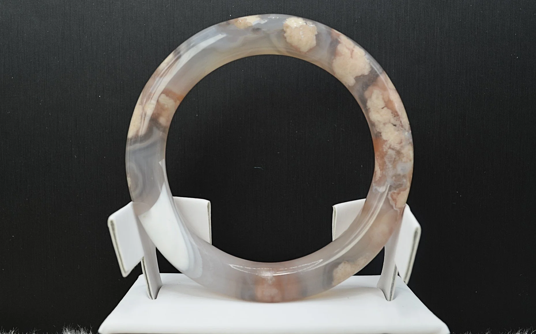 Cherry Blossom Chalcedony Serenity Bangle