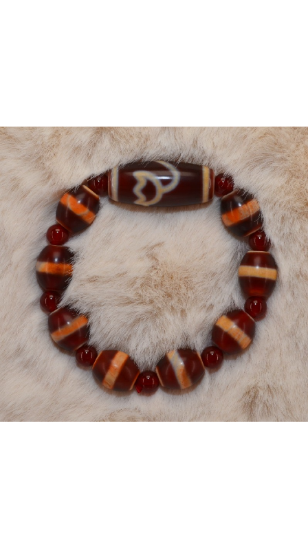 Tibetan Dzi Bead Bracelet