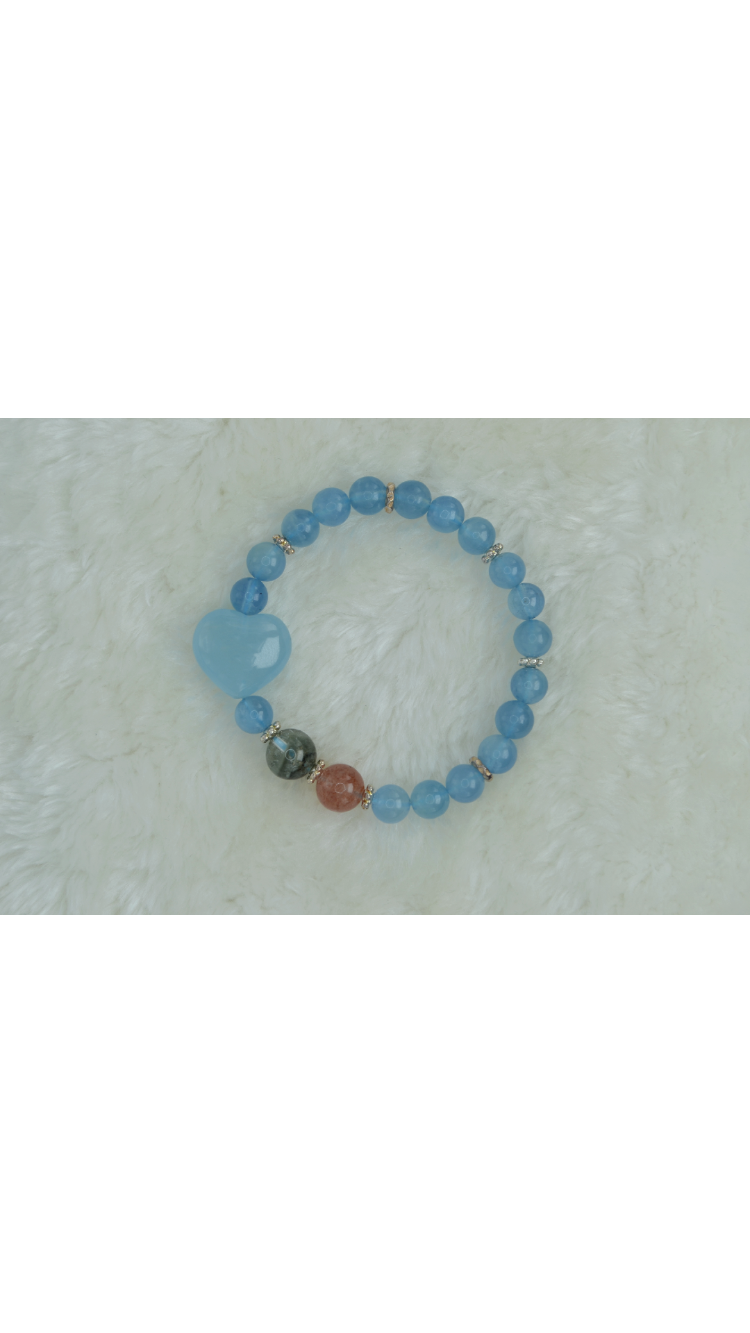 Serenity & Strength Aquamarine Bracelet