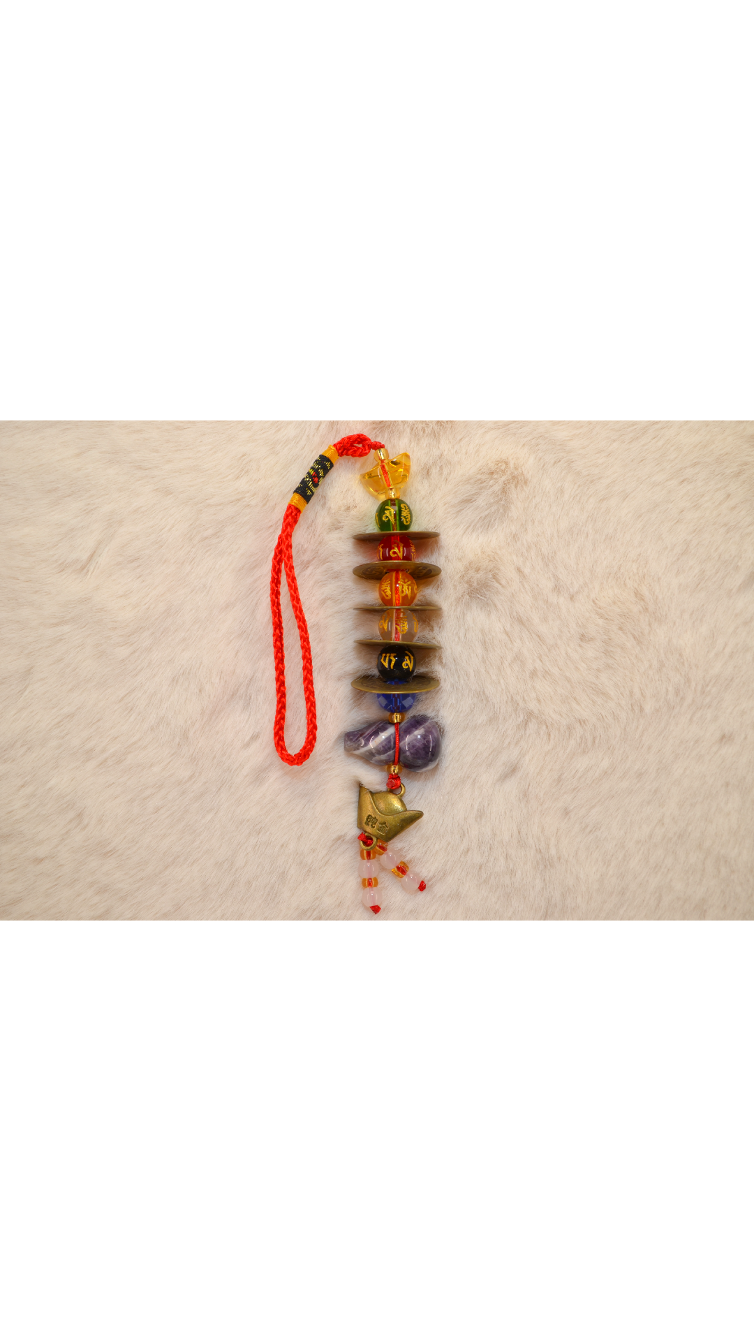 South African Purple Gourd Five Emperor Coins Charm