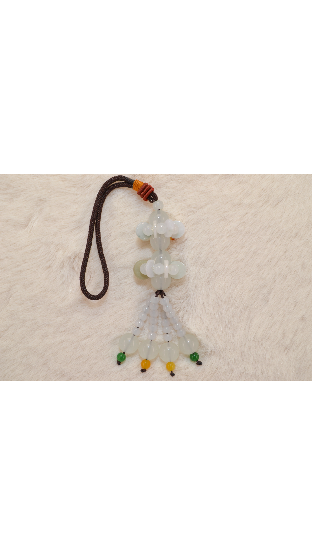 Lotus Burmese Jade charm